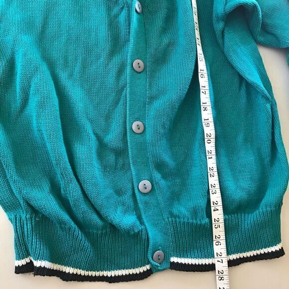 Players by van heusen knit vintage gold cardigan large embroidered logo on back - Picture 7 of 8